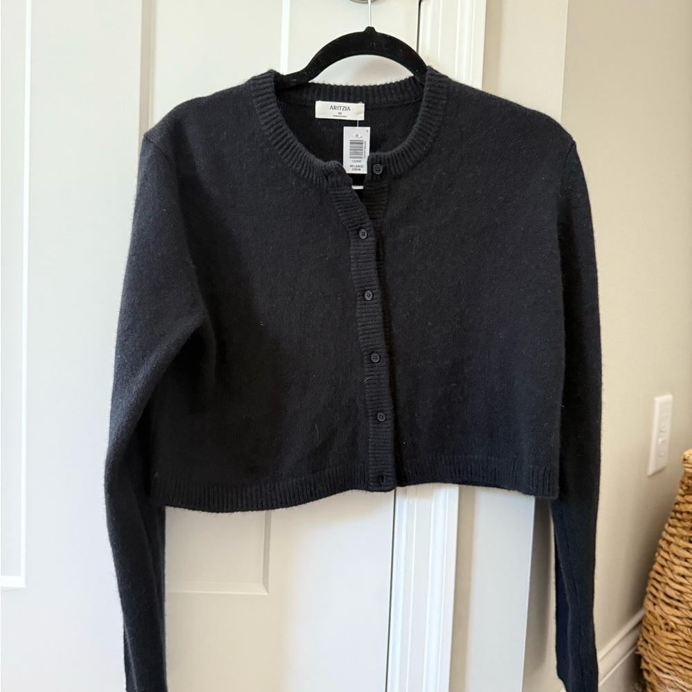 Aritzia Cashmere Relaxed Crew Cardigan